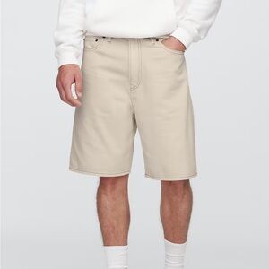 GAP NEW Men's Cream Flat Front Denim Shorts Size 29